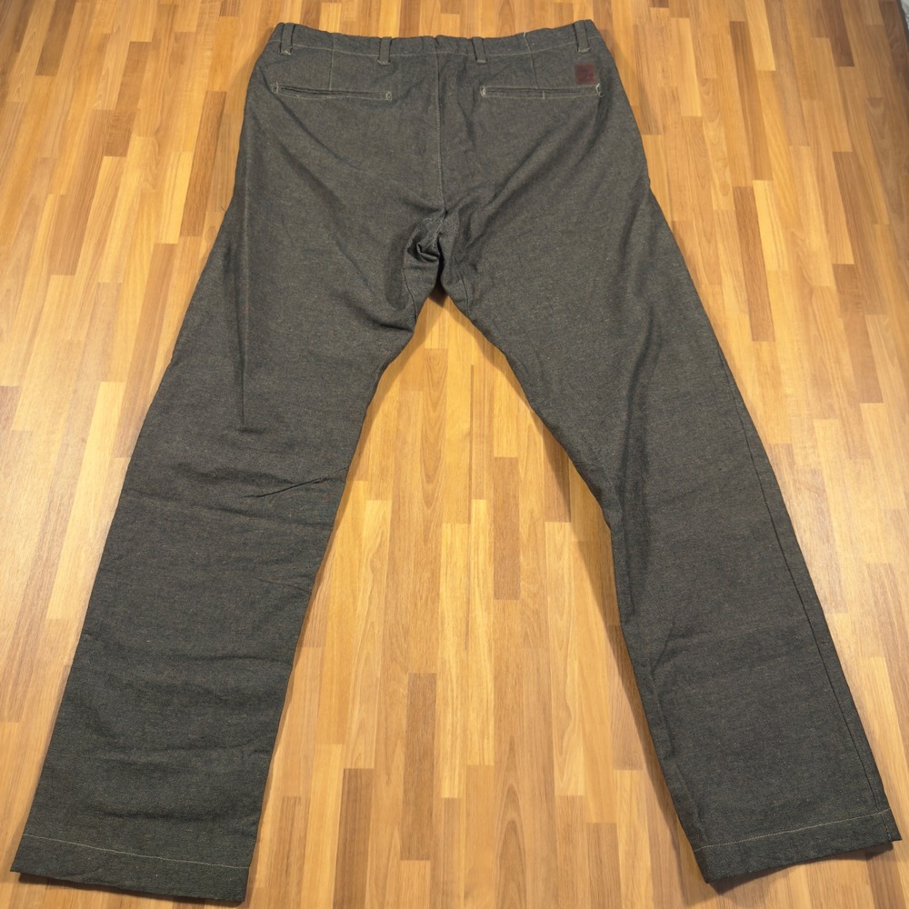 Scotch & Soda Lewis Slim Fit Trousers Mens 32x34 Charcoal Grey Textured Pants - Picture 11 of 13